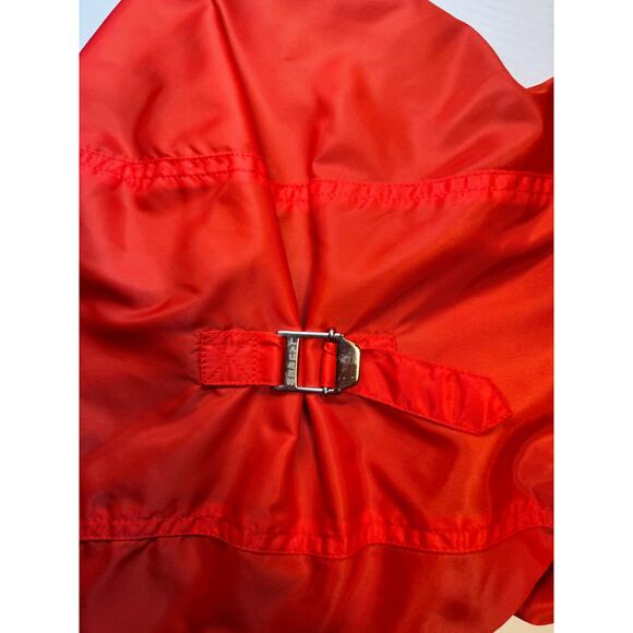 Lauren Ralph Lauren Hooded Rain Jacket Anorak Red Women’s Large VTG 90s Gorpcore - Picture 14 of 16